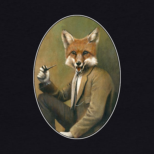 Vintage Hipster Fox by mictomart